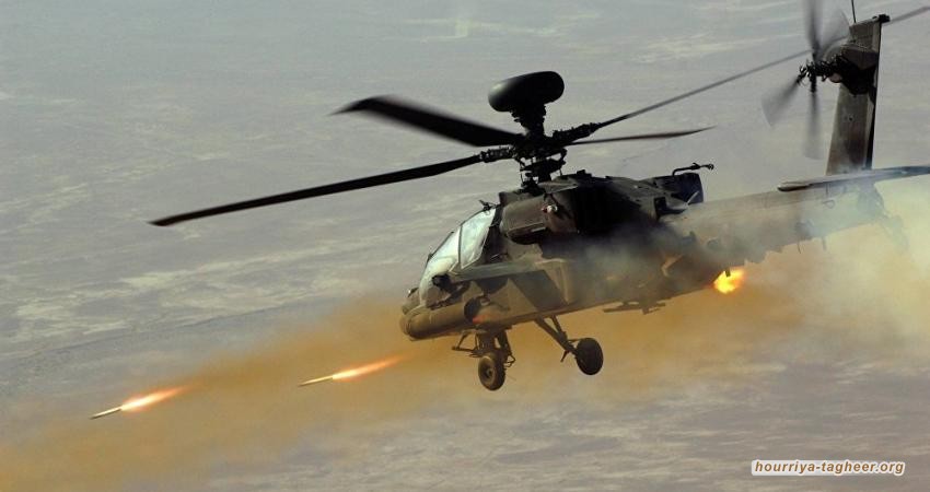 أباتشي سعودية تقصف محتجين بالمهرة اليمنية