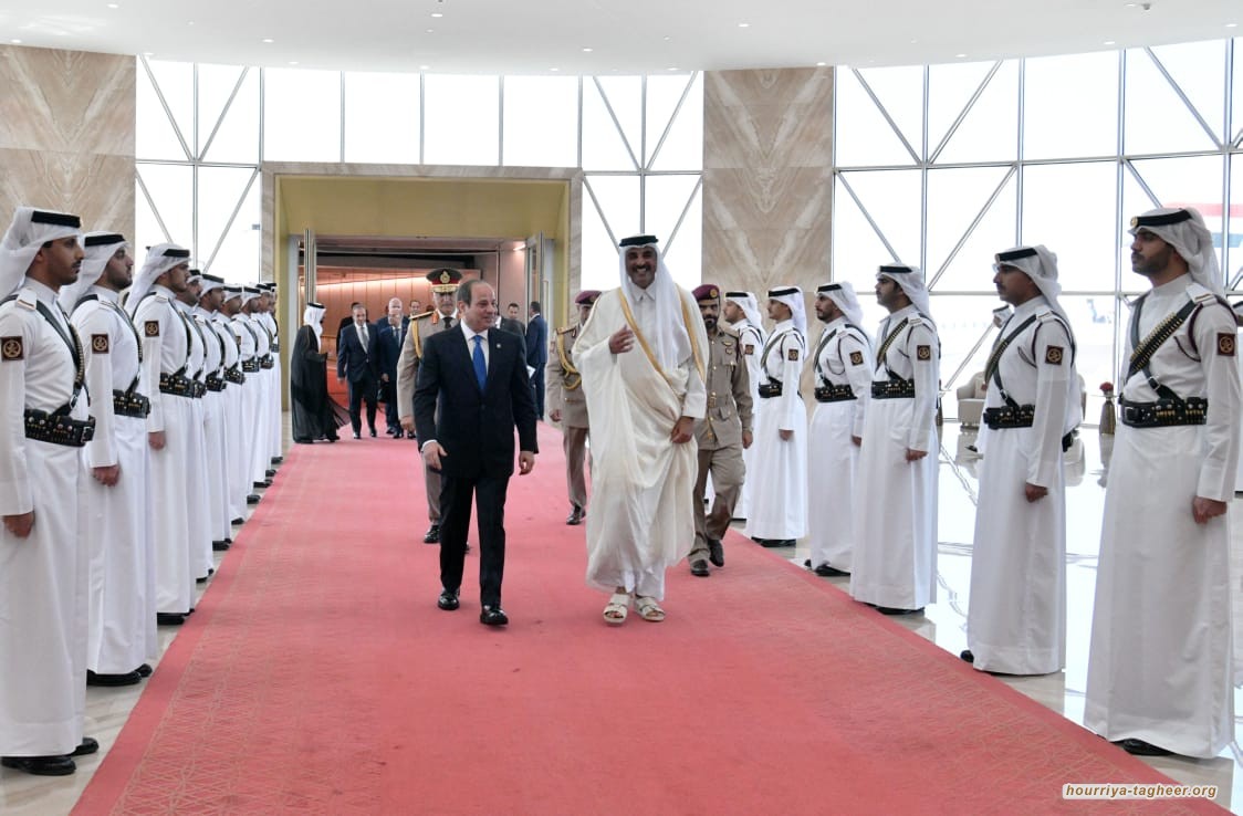 زيارة السيسي لقطر.. تثير جنون ابن سلمان وذبابه