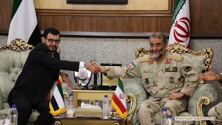 ابن زايد يغدر بالسعودية مرة أخرى ويرسل وفداً عسكرياً إلى طهران