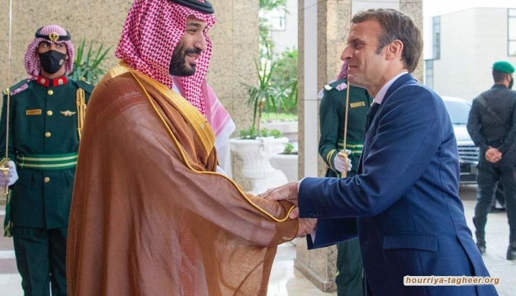 لقاء ماكرون وابن سلمان ختم موافقة فرنسي لبلطجيته ولحربه على اليمن