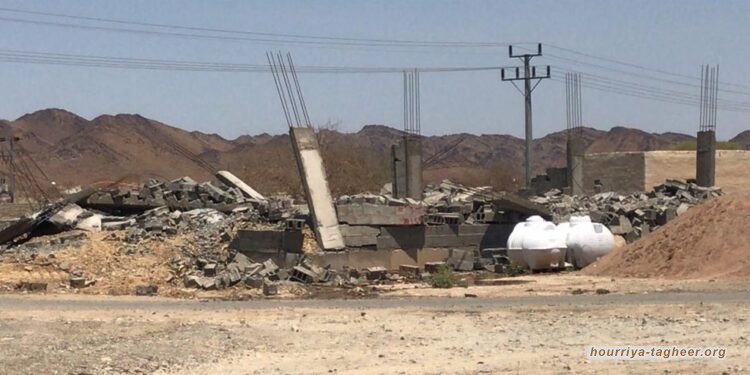سلطات آل سعود تشرد قسريا عشرات العائلات في ينبع والعيص