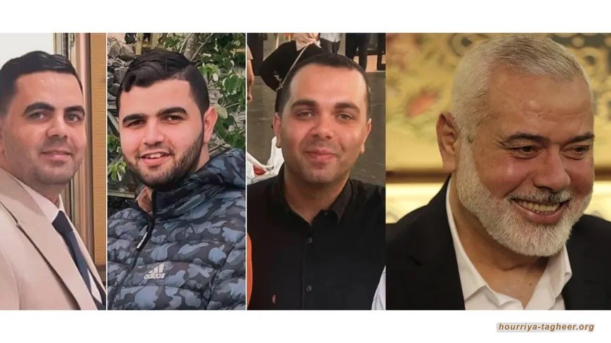 حملة سعودية إسرائيلية متحدة تستهدف إسماعيل هنية وأبناءه