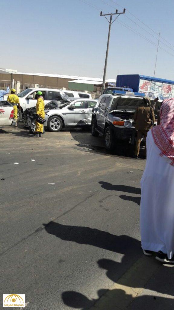 موكب الامير يتسبب في حادث سير بالصور والفيديو