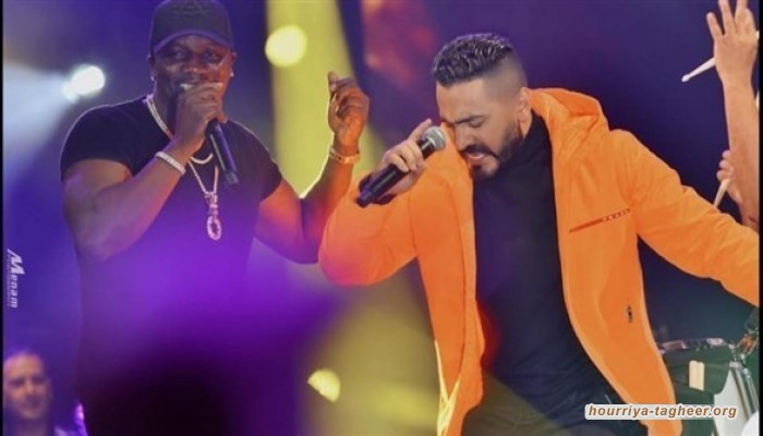 تامر وأيكون يحييان حفلا صاخبا، مكتمل العدد في جدة