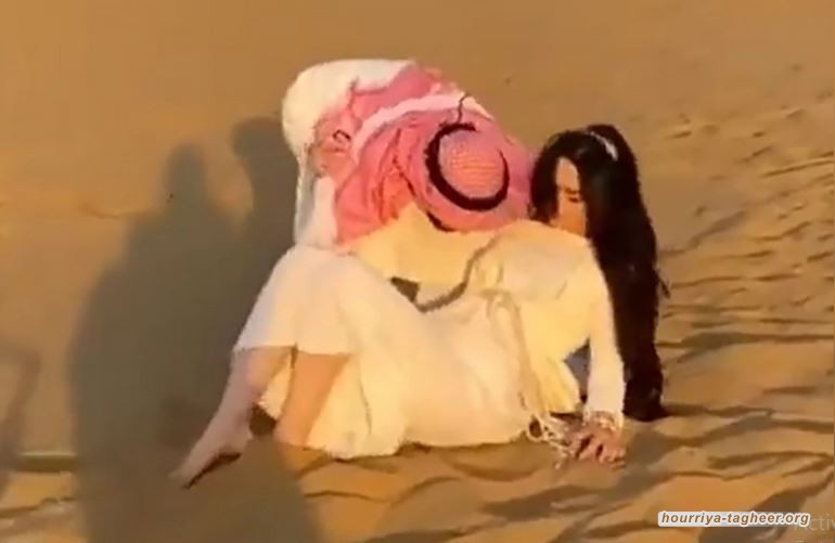 مشاهد سينمائية “مخلة” في صحراء تبوك